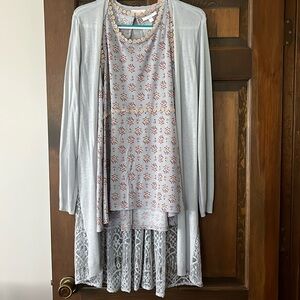 Lauren Conrad Blouse with Sweater Size L